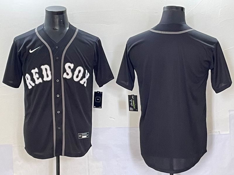 Men 2025 Boston Red Sox Blank Black Game Nike MLB Jersey style 703